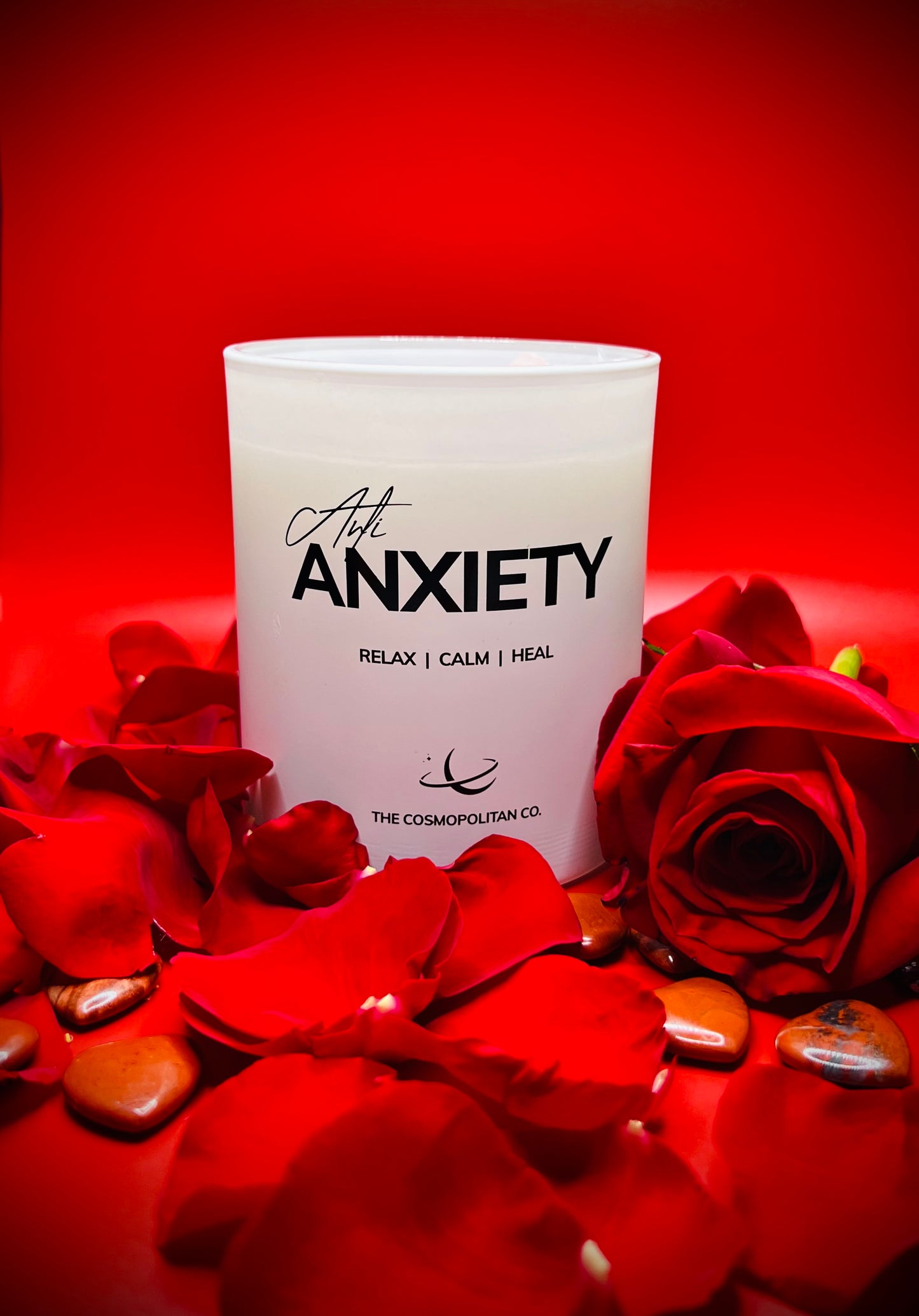 Anti Anxiety & Nirvana Crystal Candle Bundle