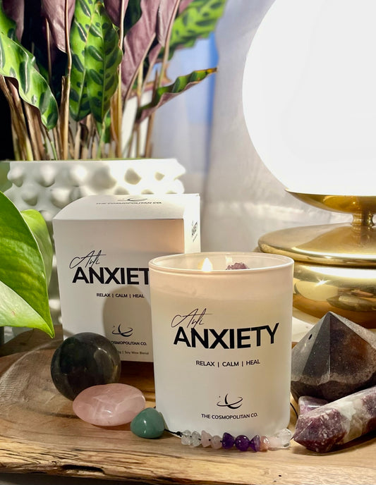 Anti Anxiety Crystal Candle